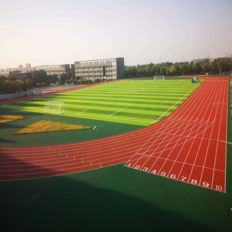 Coût des pistes de jogging synthétique Athletic Tartan pistes de course à pied pour l'école Aire de jeux