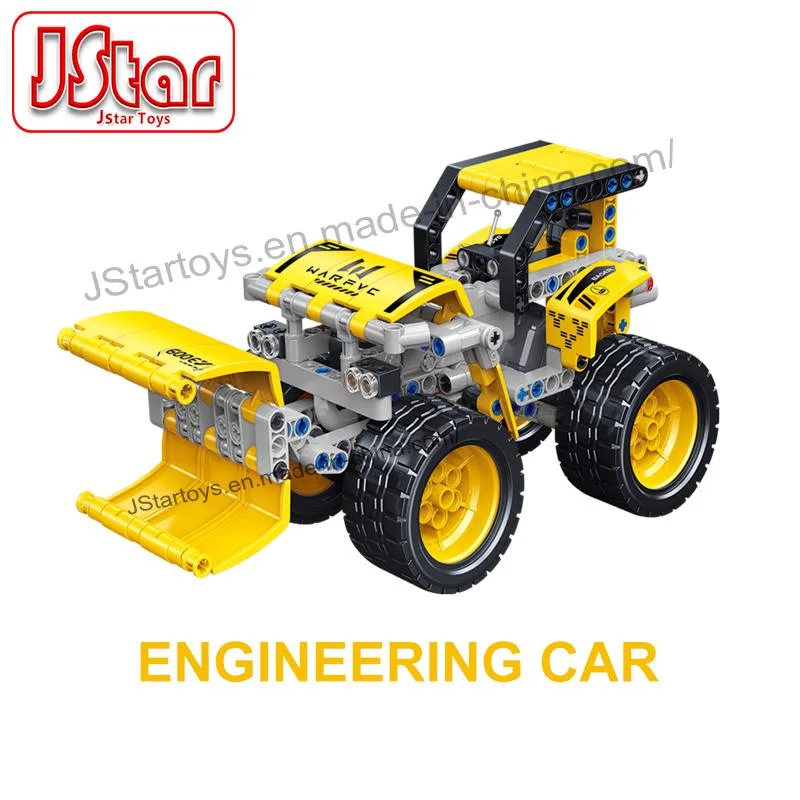 2023Jstar nova 255 PCS Classic Car Puxe a haste de blocos de construção Technic tijolos de bricolage define os brinquedos para crianças de construção de engenharia de aprendizagem carro ideal