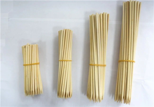 Food-Contact Grade High quality/High cost performance  Eco-Friendly Biodegradable Disposable Natural Bamboo Skewers Bamboo Stick BBQ Skewers