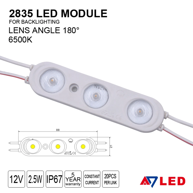 China Fabricante Caixa de Luz de Fundo de Alta Potência à prova de sinalização IP67 12V DC de injecção 24V a intensidade de luz branca quente de 1 2 3 4 2835 SMD Luz do Módulo de leds osram