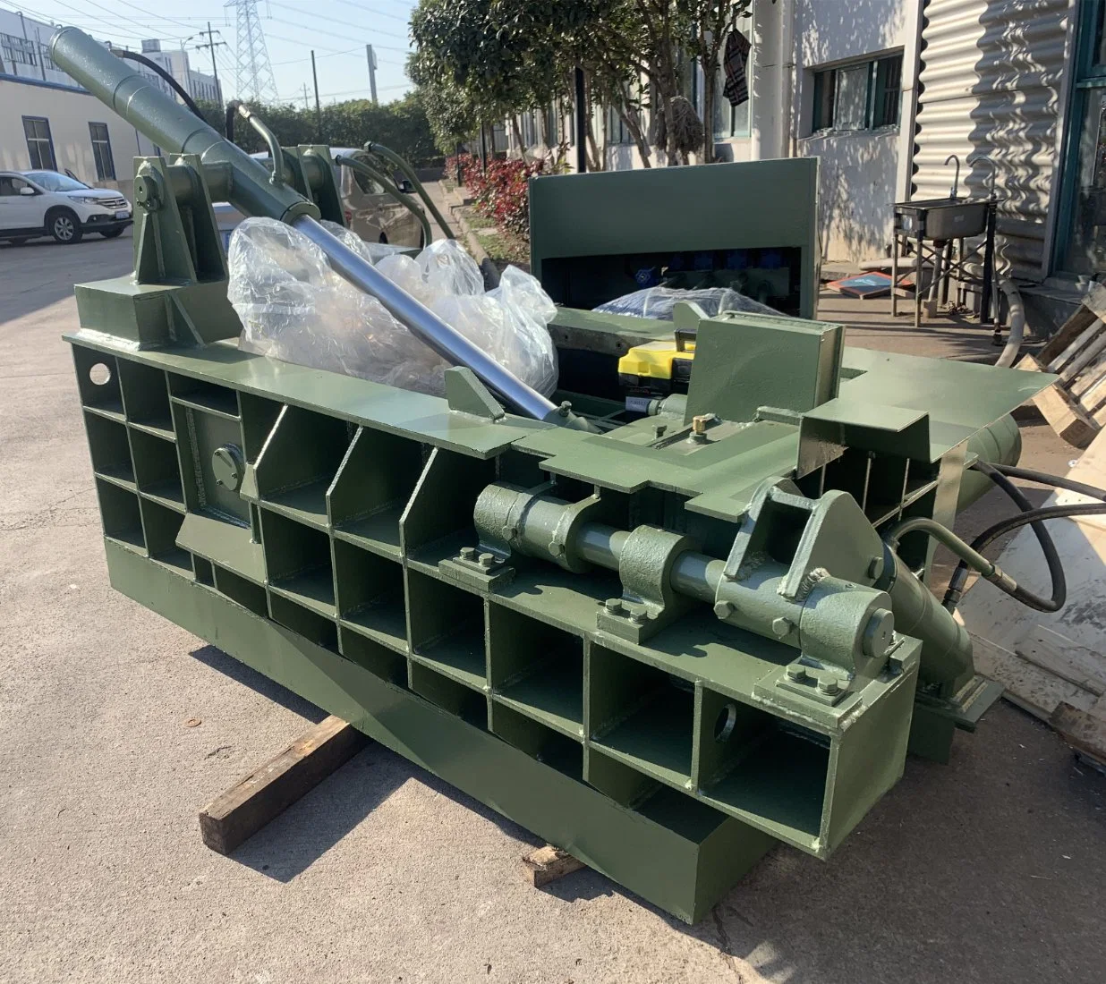 Hydraulic Metal Baler Scrap Iron Copper Aluminum Steel Baling Machine