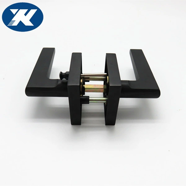 Security Zinc Alloy Black Color Privacy Bathroom Usage Door Lever Door Lock