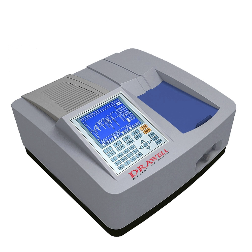 Laboratorio de la pantalla LCD Doble Haz UV VIS Espectrofotómetro Scaning