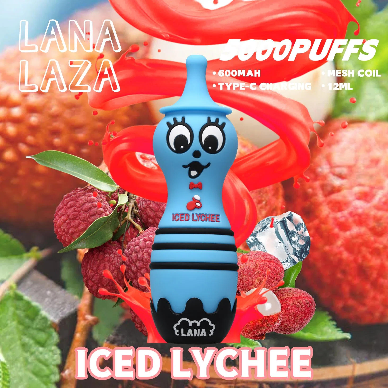 Vente en gros Vape Pen Lana Laza 5000 Puffs électrique Hookah