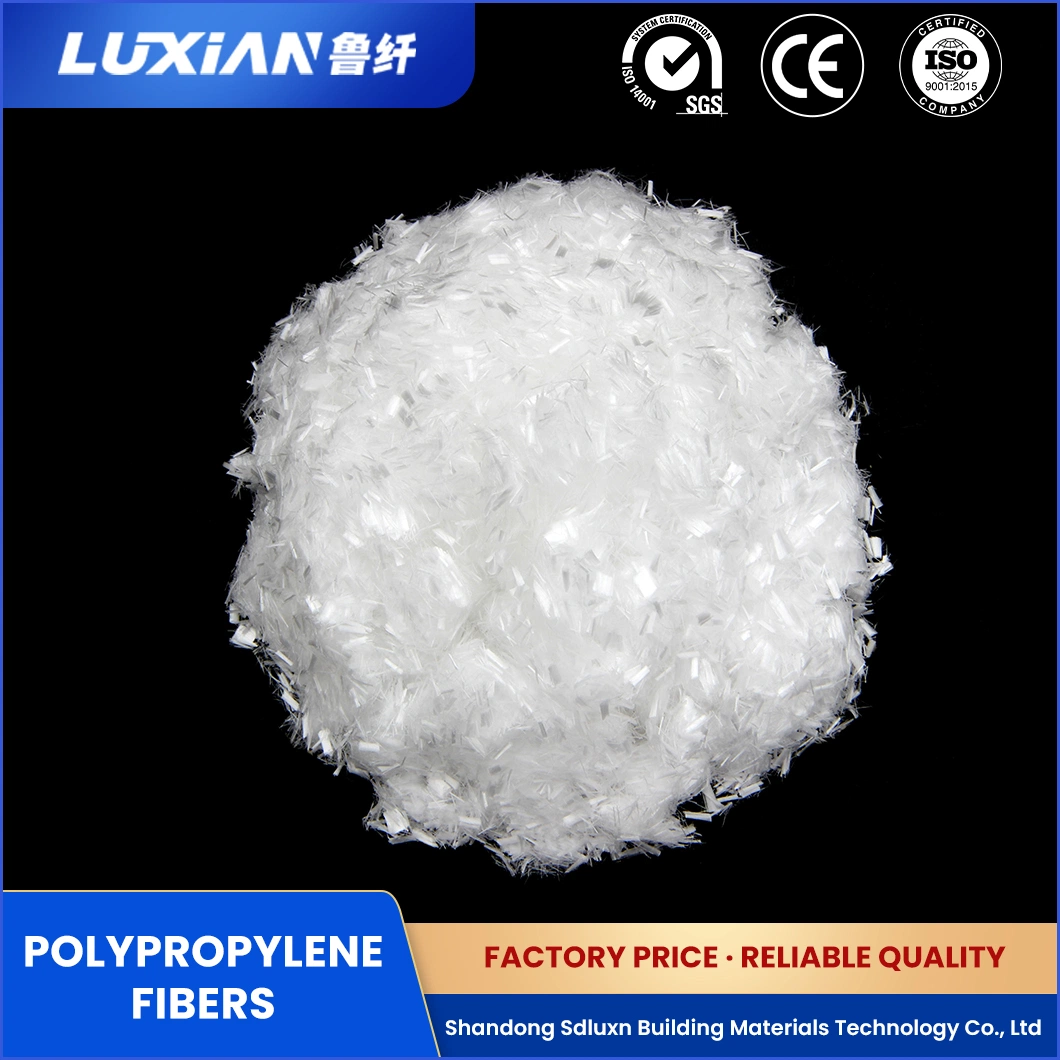 Luxn OEM ODM Custom Polypropylene Synthetic Fiber China White Polypropylene Fine Denier Long Fiber Factory Lxbg/Lxbk Polypropylene Fibers for Construction