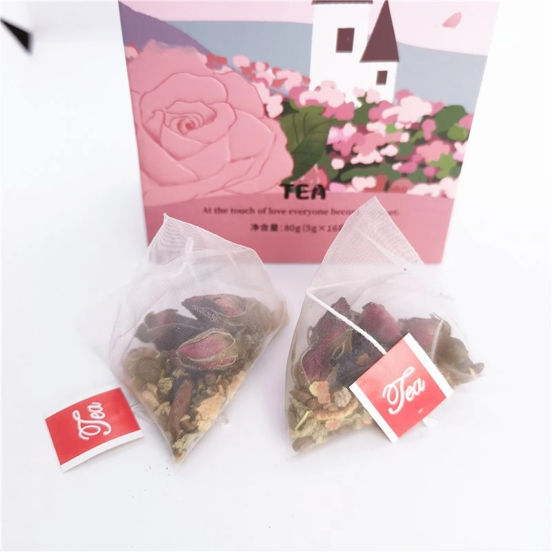 Customized rose lotus leaf tea chinese herbal detox slimming tea