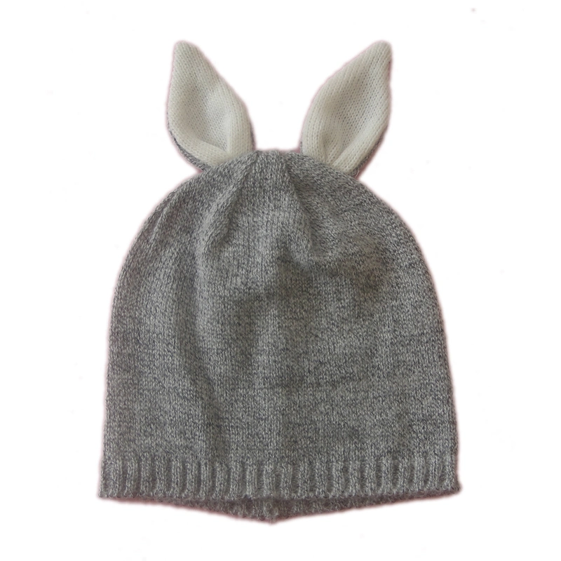 Children Plain Winter Fashion Warm Bunny Cap Hat