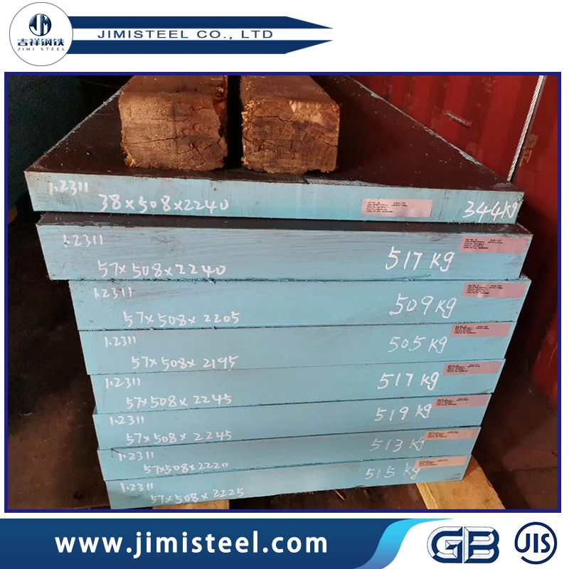 Tool and Die Metal Steel P20, 1.2311, 1.2312, 3Cr2Mo Hot Rolled Steel Deformed Flat Steel Bar Steel Sheet Plastic Mould Steel