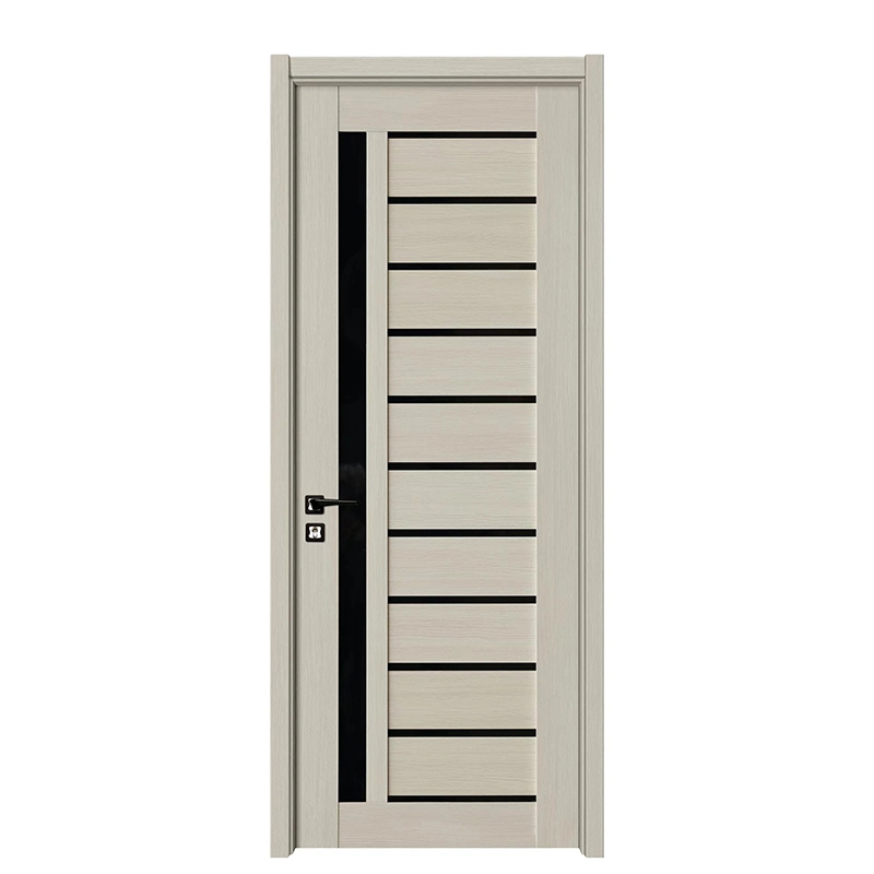 Hot Sale New Design Made in China Inter Wood Door Price MDF Wooden Door with Groove Design