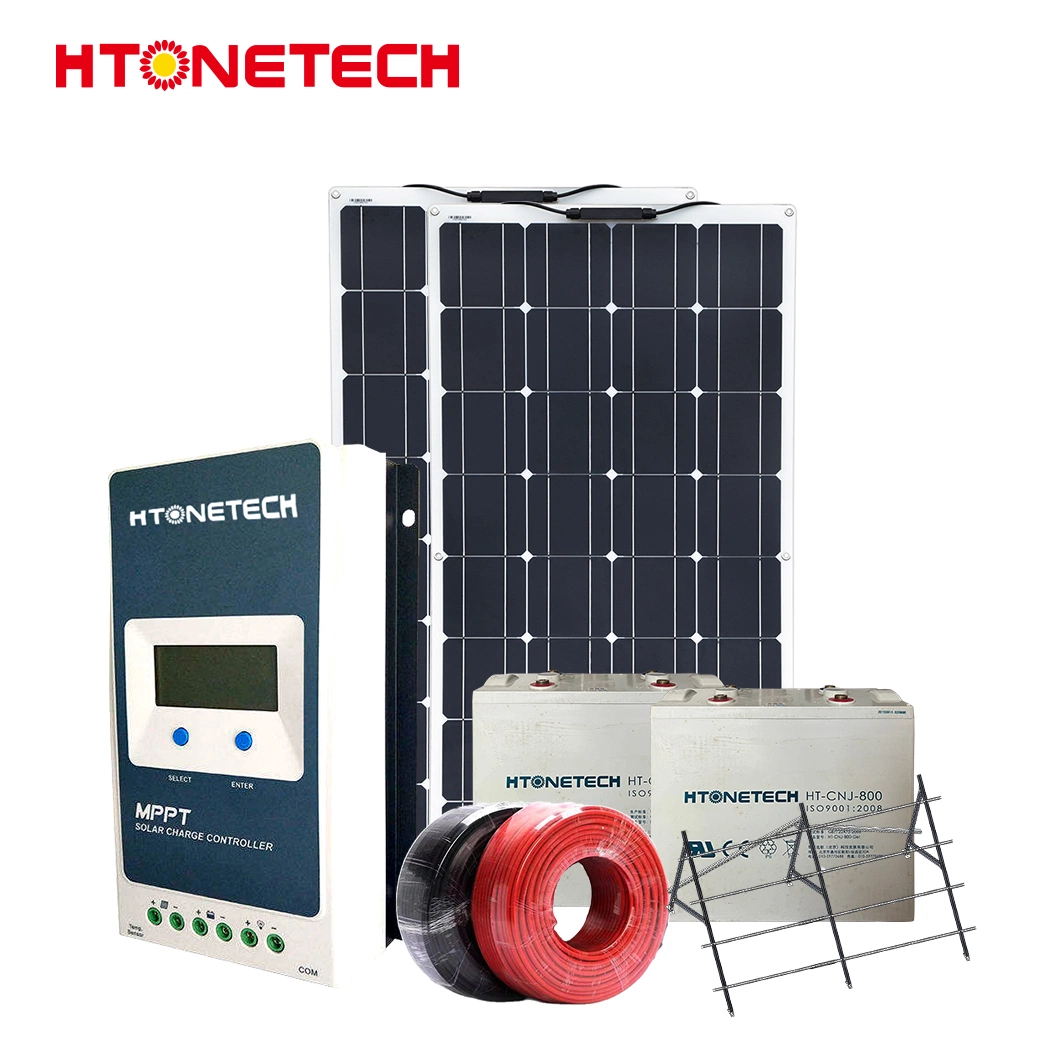 Htonetech Smart Hybrid Home off Grid Solar Systems Kit Factory China 8kw 10kw 51kw Solar Energy System for Commercial