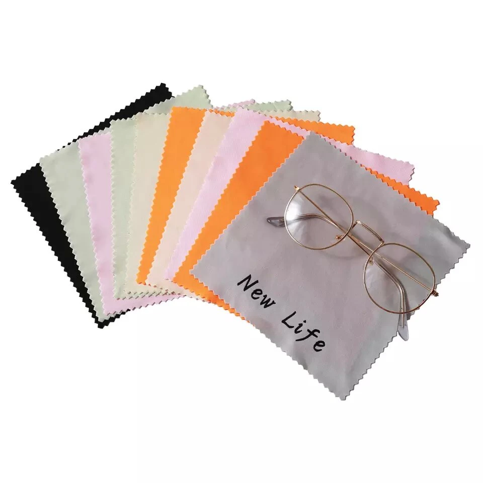 Customized Logo Your Design Microfiber Sunglasses Eyeglasses Glasses Cleaning Cloth