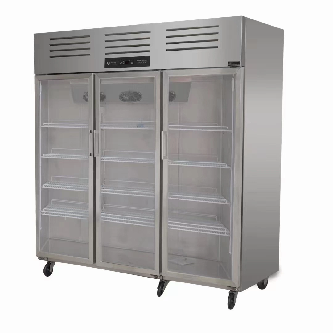 OEM/ODM 900L refrigeración estática Acero inoxidable Cocina Comercial nevera