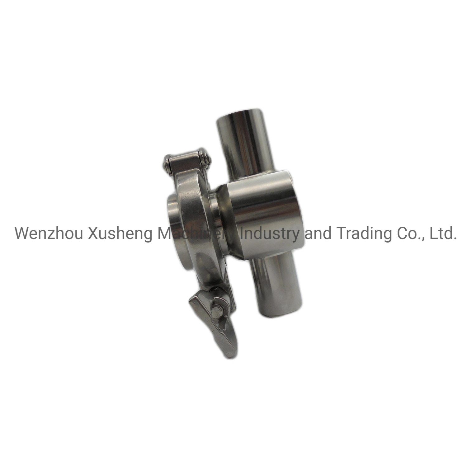 Sanitary Stainless Steel SS304 Weld Tee with Clamp Sight Glass