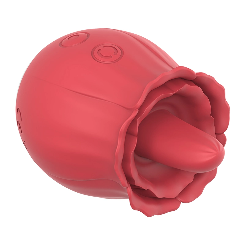 Sex Toys en silicone Rose Produit pour adultes Sucer Lécher Vibromasseur Télescopique Plug Anal pour Femmes Masseur Jouet Sexy