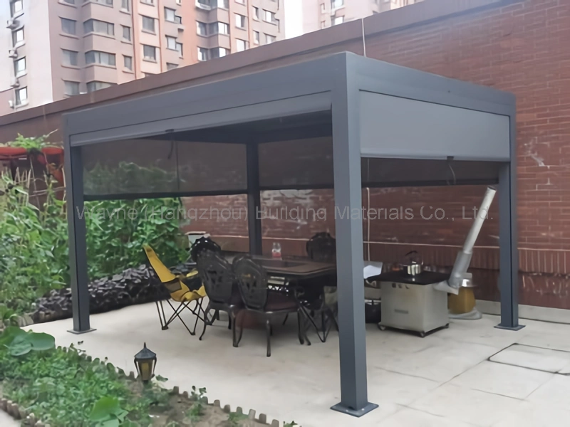 6X9 Cost-Effective Gazebos Outdoor Long-Span Aluminum Louvre Pergola