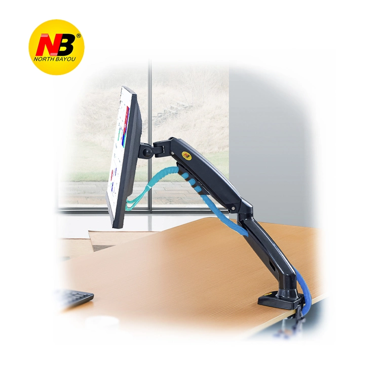 Nb F80 to Thailand USB3.0 Gas Spring Desk-Placed Monitor Mount 17-27"LCD Mount 360&deg; Screen Rotation Loading 2-9kg Full Motion Display