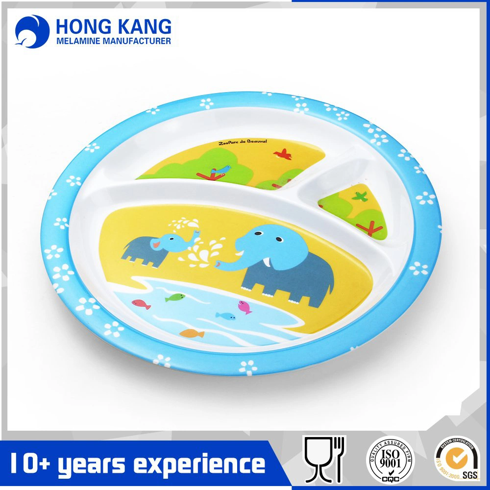 Custom Logo Multicolor Melamine Dinner Food Plate Dishes