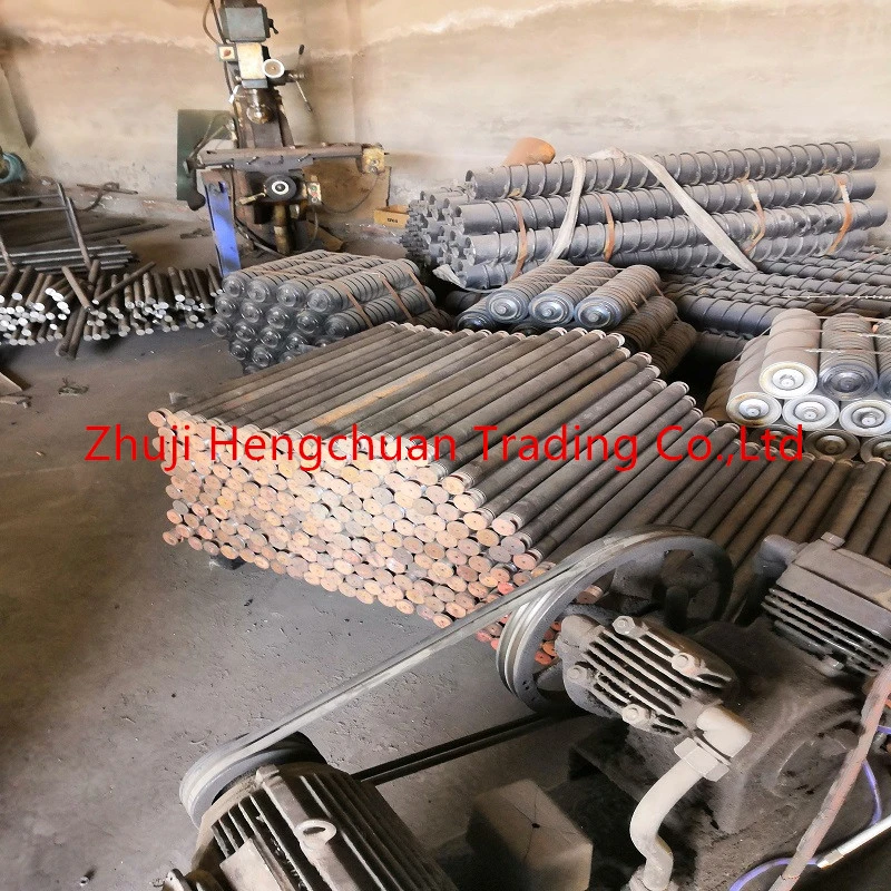 Conveyor Roller Steel Idler Cold Drawn Shaft Conveyor Roller Idler Parts Conveyor Roller Competencies Steel Roller Shaft Machine Part Aoto Parts Steel Shaft