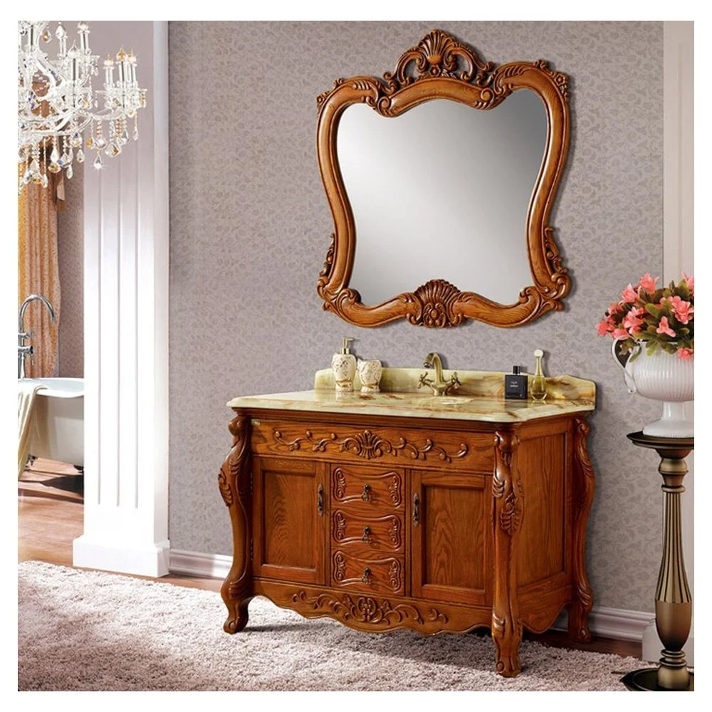 Prima Antique Style High quality/High cost performance  Bathroom Wash Solid Wood Vanities