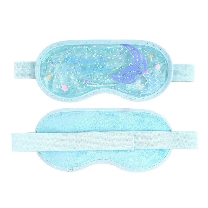 Colorful Printed Fancy Design High quality/High cost performance  Kids Cooling Glitter Gel Sleep Eye Mask