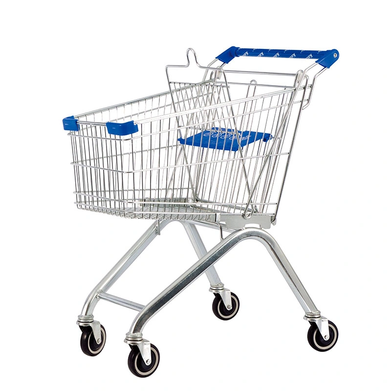 Factory Price Standard Wheel Supermarket Shopping Plastic Trolley Price