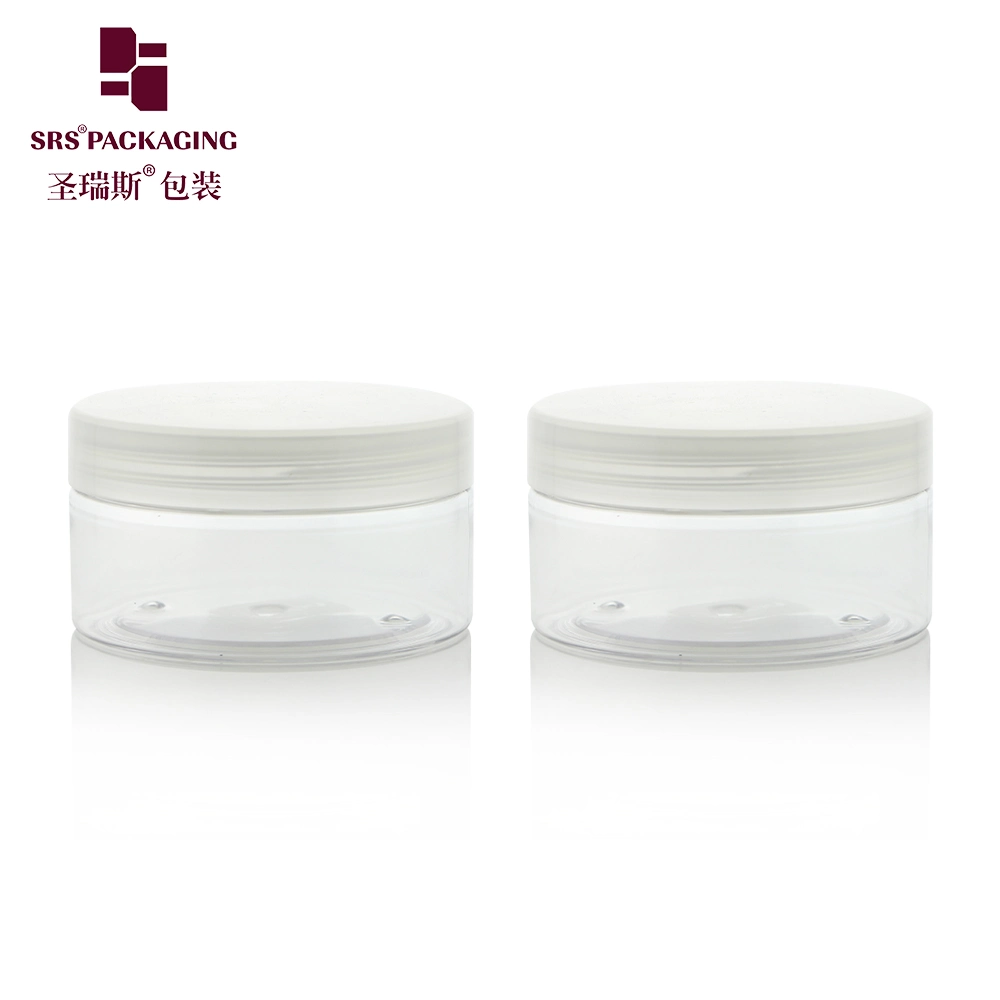 Clear PET Jar with Shiny Gold Lid Screw Cap Jar Set Food Grade Cosmetic Packaging 30g 60g100g 150g 250g 300g 350g