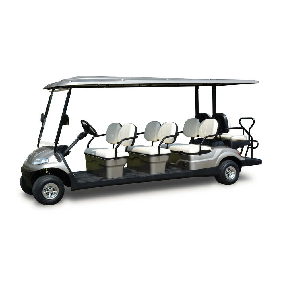 Promotional Good Quality 5.1m Turning Radius 8 Passengers Electric Golf Cart (LT-A627.6+2)