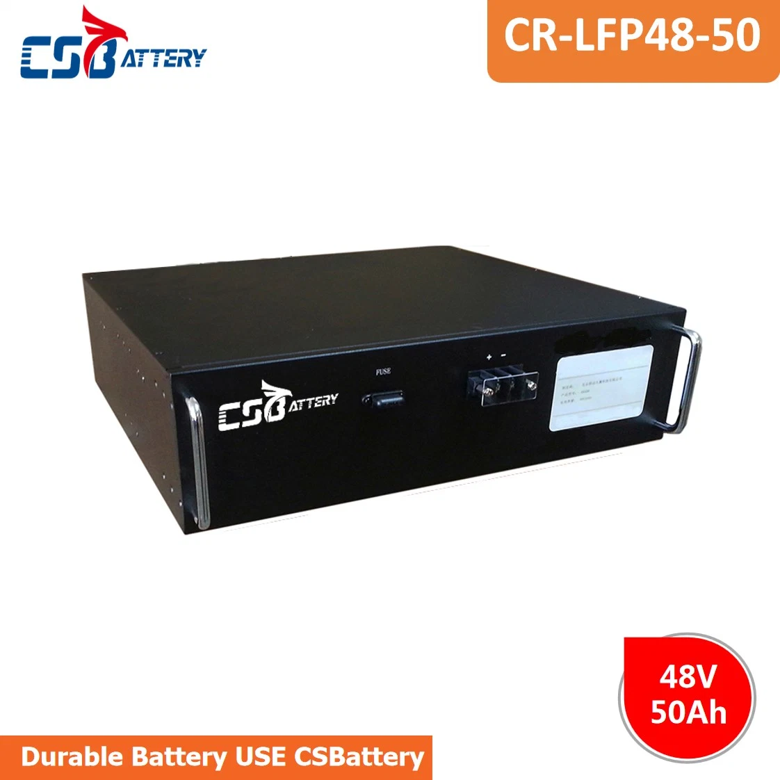 Csbattery 48V50ah long cycle de vie batterie LiFePO4 cycle profond Pack pour Telecom/Solar-Power-Storage/5 kwh/boo