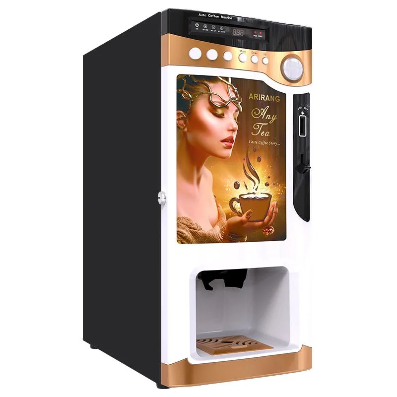 Good Service New Indoor China 3 Flavors Coffee Vending Machine Without Water Pump