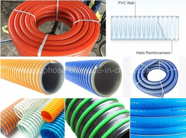 Spiral Reinforced PVC Heavy Duty Hose for Sand Blast Suction