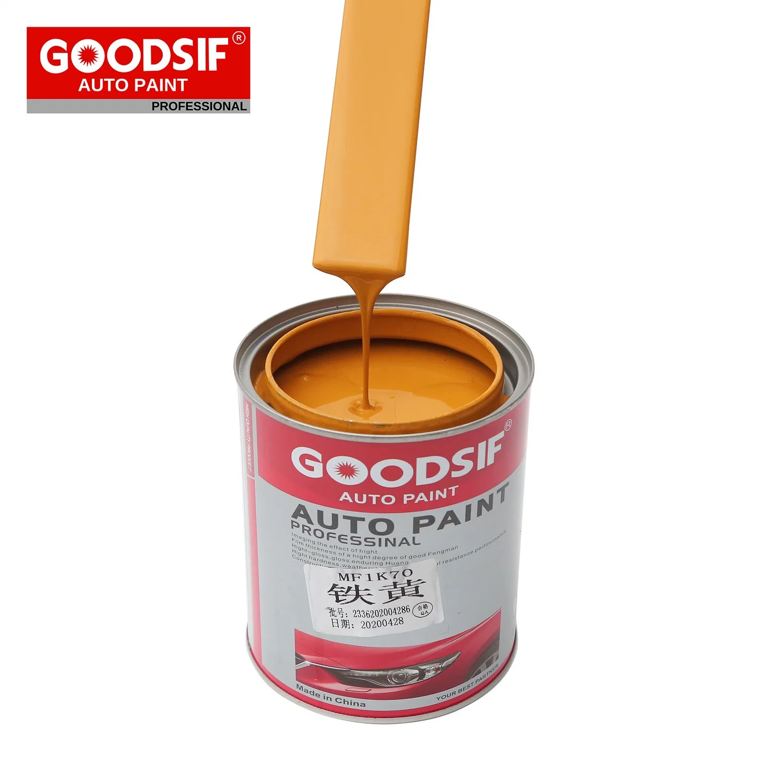 Acrílico Goodsif 1K camada de pintura automática para retoque de veículos de pintura