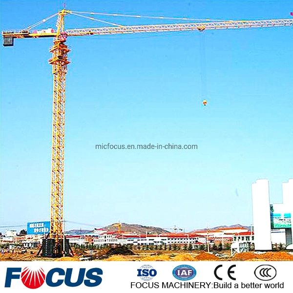 Self Erecting 8 Tons Tip Load 1.25tons Qtz125 (5518) Topless Tower Crane Operator