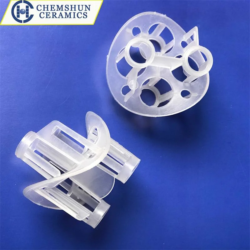 Chemshun Chemical Packing PP PVC PE Heilex Ring for Sewage Treatment