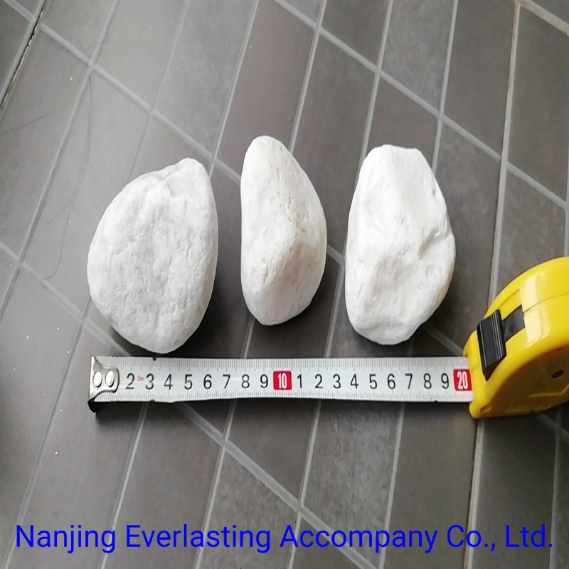 Bag Packing Snow White Polished Pebble Stone Landscape Rock