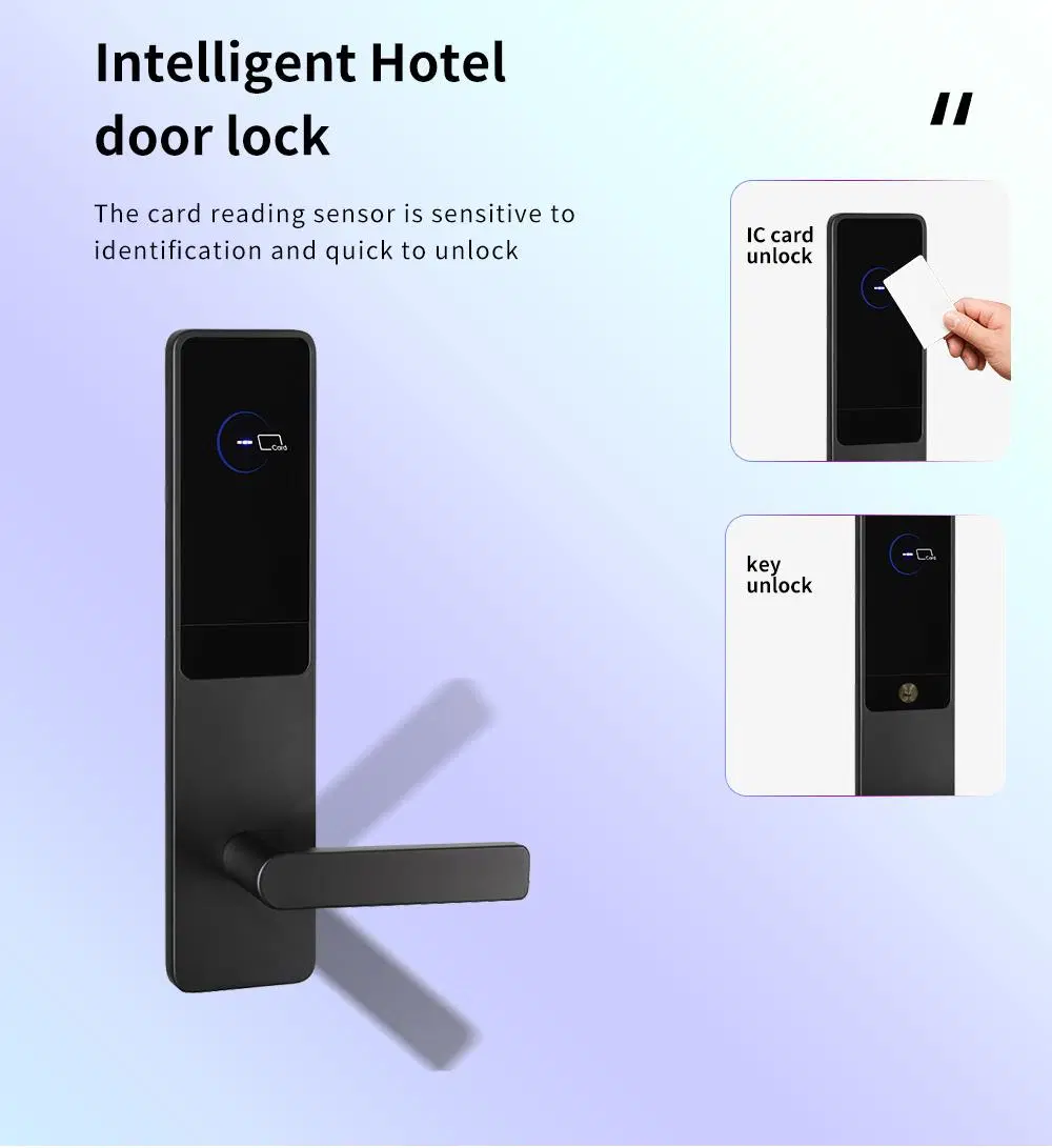 Hotel Appartement Smart Serrure de porte électronique numérique de clé de carte RFID de verrouillage de serrure de porte de l'hôtel