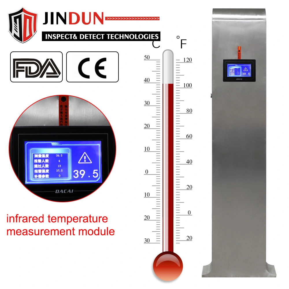 Factory Digital Human Body Stand up Auto Indoor Infrared Thermometer