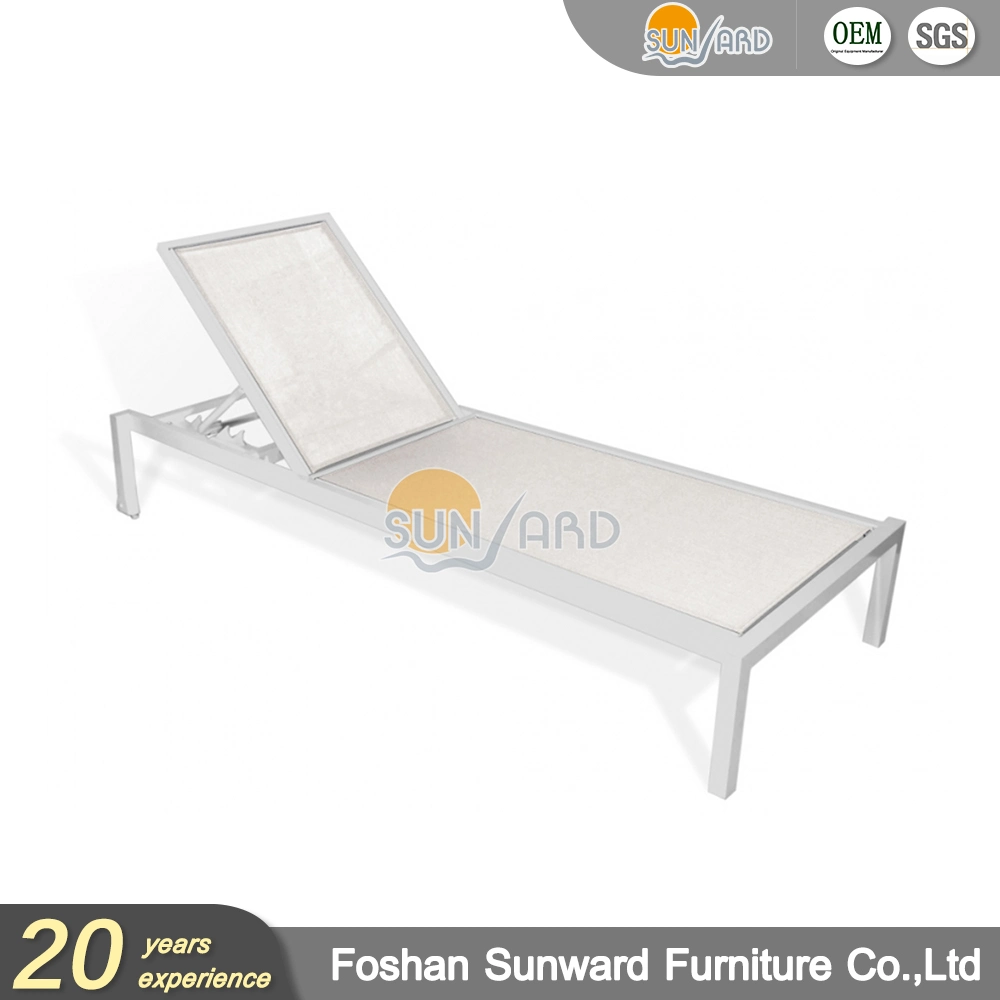 Modern Outdoor Patio Aluminum Hotel Resort Project Furniture Pool Chaise Lounge