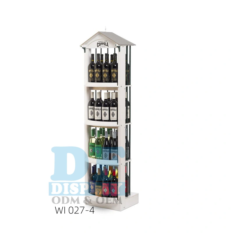 Cerveza personalizados vino de Rack de soporte de pantalla planta estantes Galss Rack Porta botella de agua potable suave para el supermercado