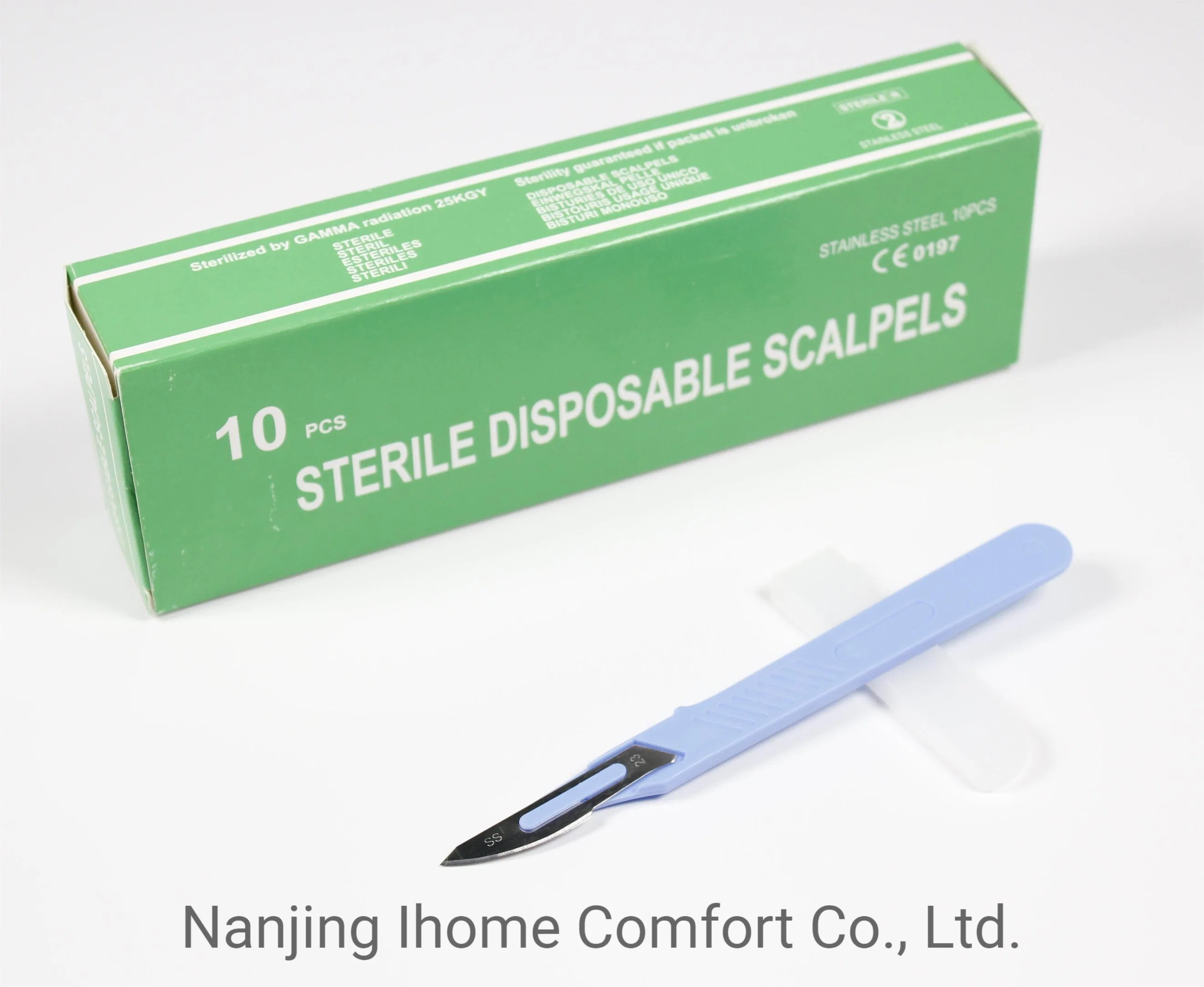 Carbon Stainless Steel Sterile Disposable Safety Medical Surgical Scalpel Blade for Surgery Operation