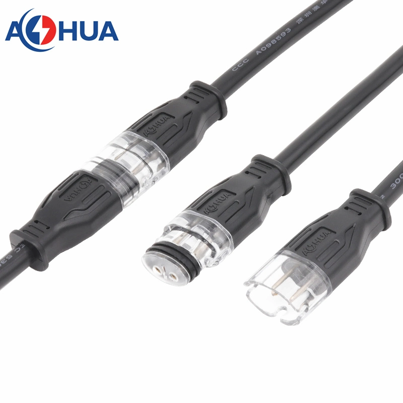 3 Pin Extension Cord IP65 Q13 15A LED Male Female Waterproof Electrical Cable Connectors