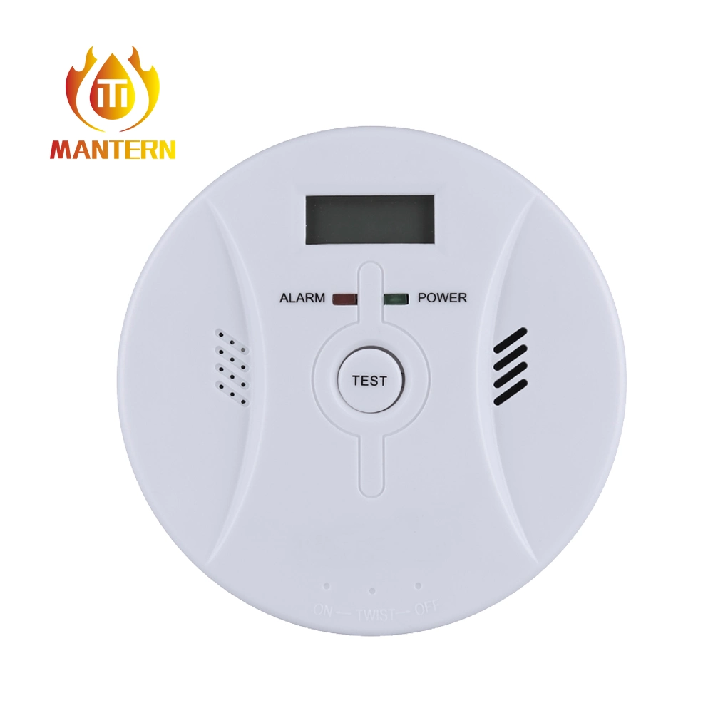 Battery Powered LCD Display Warning Smoke and Co Carbon Monoxide Gas Leak Alarm Detector Sensor