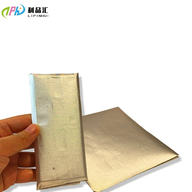 Silver Color Backed Chocolate Wrapper Packing Paper Food Printed Wax Paper Sheet with Paper Aluminum Foil Soft 500*700mm