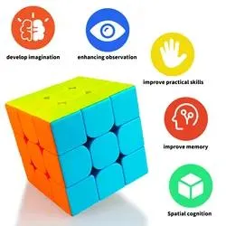 Wholesale/Supplier Custom Brain Training 3X3X3 Plastic Magic Puzzle Cube Educational Toy for Students