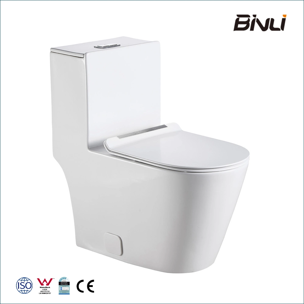 High Quality Floor Mounted Sanitary Ware Tornado Ceramic Bathroom One Piece Toilet Commode