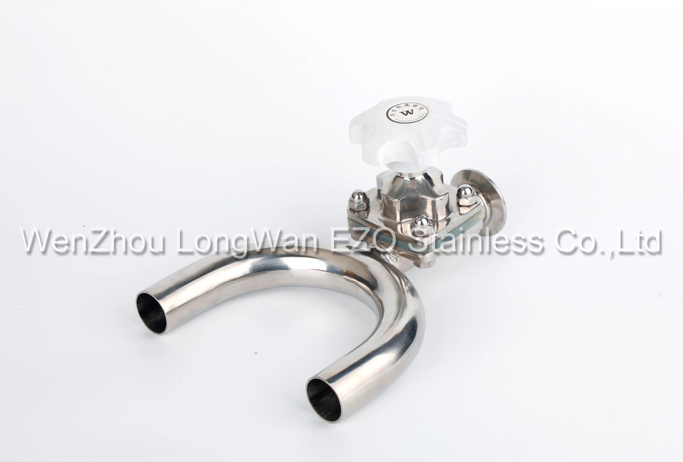 Stainless Steel Sanitary Fittings Weld/Clamped Pneumatic Block Membrane Valve