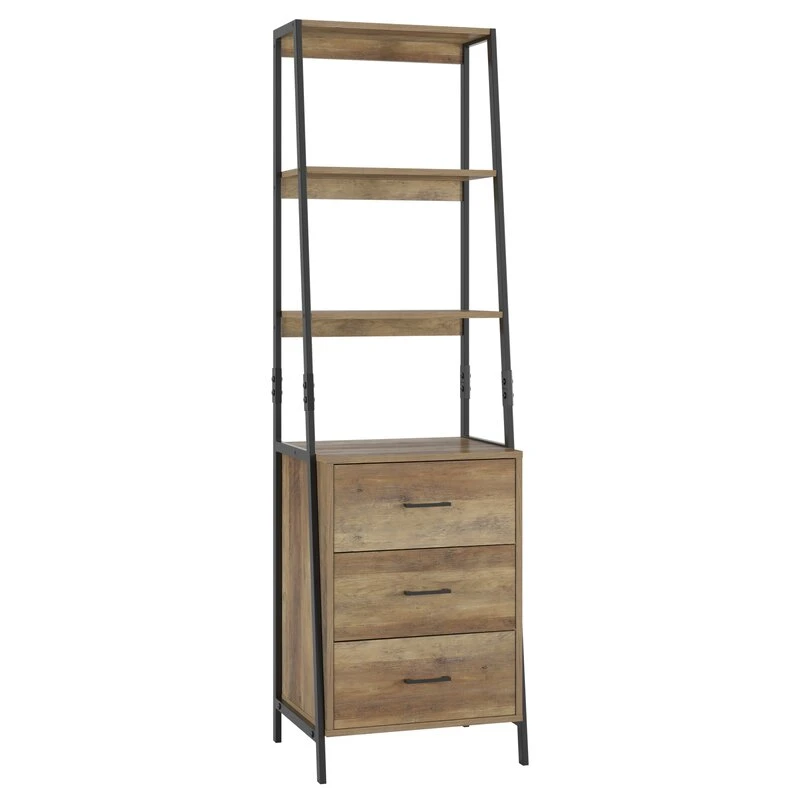 4 Tier Ladder Bookshelf Industrial Freestanding Display Plant Shelves Rolanstar Antique Wooden Book Shelf