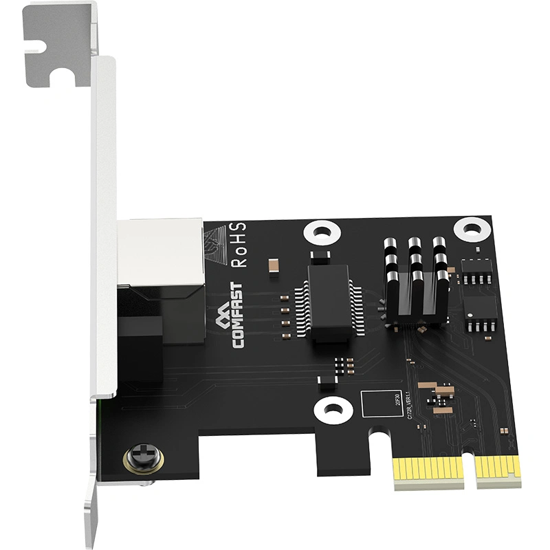 Placa PCI-E de rede RTL8111f 10/100/1000Mbps Comfast de Interface de rede RJ45 da placa de rede sem fio