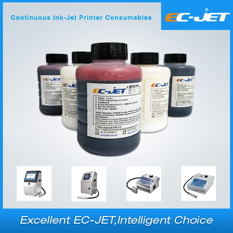 حبر طباعة بمذيب صديق للبيئة EC-Jet لـ Eco-Ink لـ Videojet Domino Linx Markem