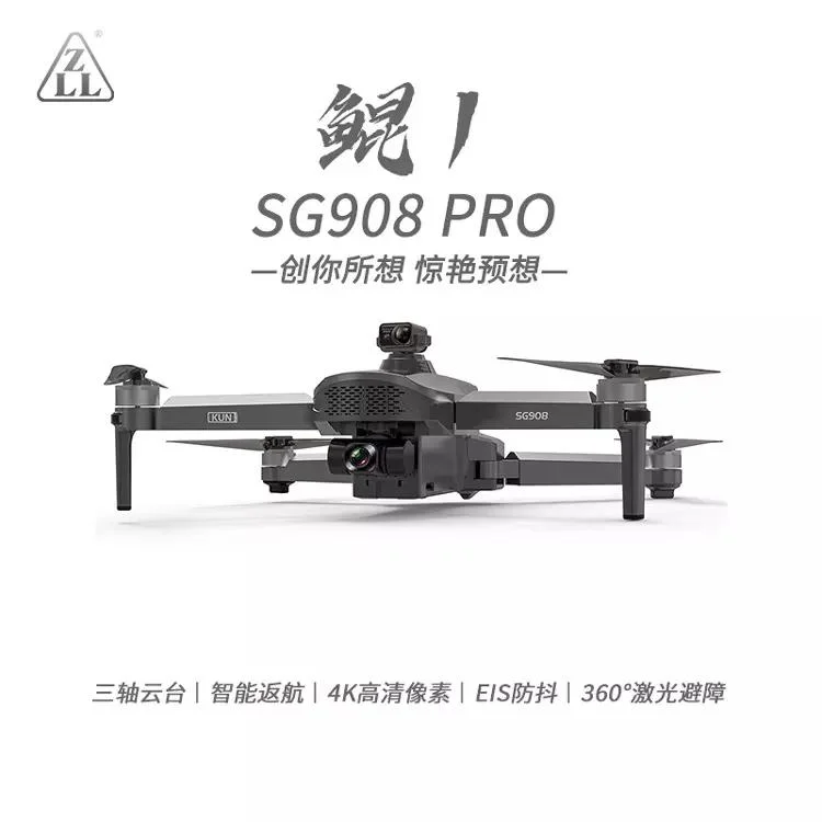 RC teledirigido 2023 Profissional SG908 PRO Drone Quadcopter plegable con cámara de 4K.