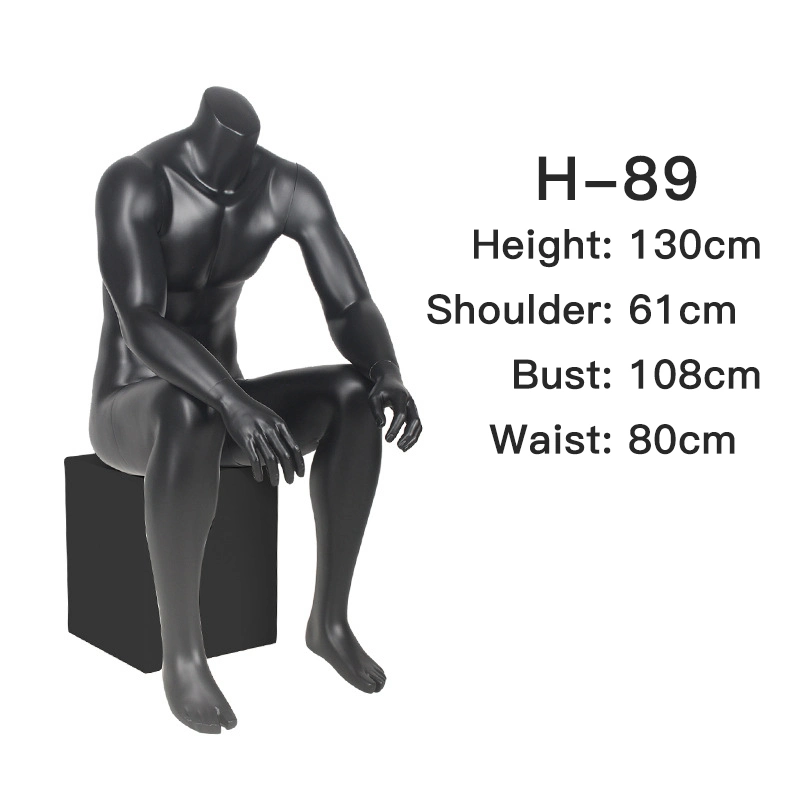 Wholesale/Supplier Garment Full Body Male Mannequin Window Display Dummy Sitting Mannequin